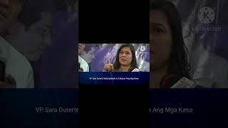 VP SARA DUTERTE WALANG BALAK NA TAKASAN ANG MGA KASO [upl. by Eidlog793]