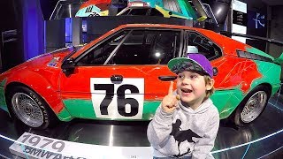 BMW museum of Cars Collection Family Fun Trip to Best Childrens Museums [upl. by Agnot]