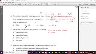 ALevel Chemistry 970112 MayJune 2011 Q23 [upl. by Lobiv]