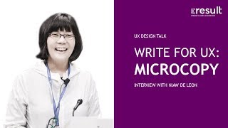 Write for UX Microcopy [upl. by Xella]