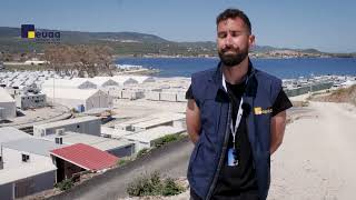 Meet Costas amp Tasos from the EUAA They work at Mavrovouni Camp Greece [upl. by Ailem]