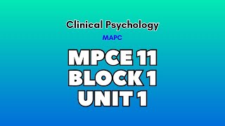 MPCE 11 Block 1 Unit 1 😊 IGNOU MAPC [upl. by Batty]