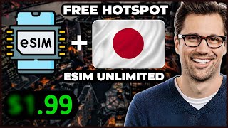 Best Unlimited Data ESIM In Japan Free Hotspot [upl. by Amie]