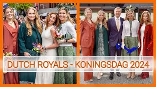 Dutch Royal Family Celebrated Kings Day  KONINGSDAG 2024 in Emmen [upl. by Stokes]