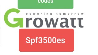 growatt spf 3500es solar inverter How to clear and reset fault code 07 [upl. by Aliab932]