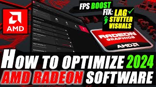 How to Optimize AMD Radeon Settings For GAMING amp Performance The BEST SETTINGS GUIDE 2024 [upl. by Lajet]