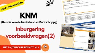 2024 KNM Inburgering met antwoorden kennis nederlandse maatschappij Voorbeeldvragen2 [upl. by Llehcear]