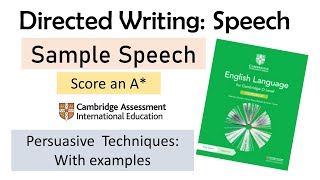 O Levels english writing speech newsyllabus2024 [upl. by Tellford]