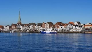 Travemünde Germany Harbor Trave Priwall Ferry boats and ships  Full HD 1080p [upl. by Akamahs]