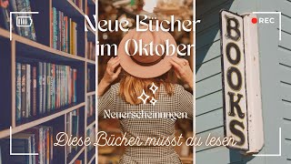 Oktober 2024 Neuerscheinungen  neue Bücher  Best of October Books [upl. by Odlawso]