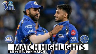 MI vs RR 38th Match IPL 2024 Highlights  IPL Highlights 2024  Cricket ipl 2024 highlights today [upl. by Laney]