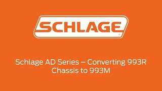 Schlage AD Series  Converting 993R to 993M Prep [upl. by Reggy]