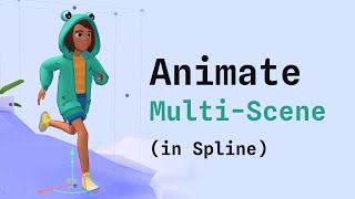 How to create 3D multiscenes and import animations with Spline [upl. by Nerradal]