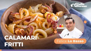 CALAMARI FRITTI al lime – La ricetta dello chef stellato Felice Lo Basso 🤤🦑😍 [upl. by Maiocco]