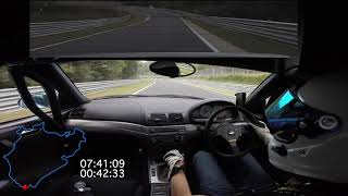 E46 M3 vs Caterham 741 BTG at Nurburgring Nordschleife [upl. by Katya]