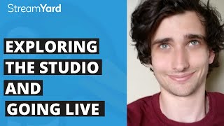 StreamYard Tutorial Exploring the studio and going live [upl. by Odraboel]