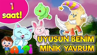 UYUSUN MİNİK YAVRUM Çocuk Uyutan Ninni 🌜 1 Saat Kesintisiz Bebek Ninnileri [upl. by Ordnasil]