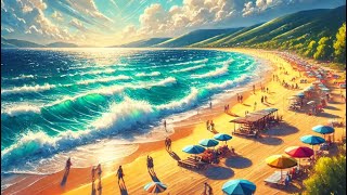 ☀️🏖️ A Windy Summer Day on the Sandy Beaches of Sithonia Greece Sithonia🌊🌴😎🛶🛟🇬🇷 [upl. by Nonac]