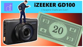 The CHEAPEST Usable Dashcam 2024  iZeeker GD100 Review with tons of Video Samples [upl. by Alegre]