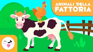 Animali della fattoria per bambini  Vocabolario per bambini [upl. by Deyes]