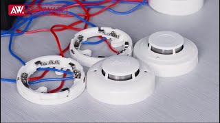 How to wire smoke detectors to conventional fire alarm control panel [upl. by Dyana]