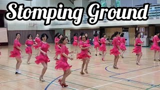 Stomping Ground Line Dance  Intermediate  금요반 Demo [upl. by Eeneg]