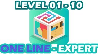 Puzzlerama  ONE LINE  Expert  Level 1  10  Walkthrough [upl. by Luhey]