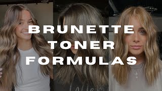 BRUNETTE TONER FORMULAS  using redken shades eq [upl. by Mag]