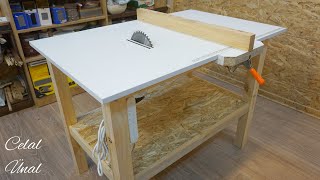 Making a simple table saw  Homemade table saw part 1  Tezgah testere yapımı [upl. by Meryl]