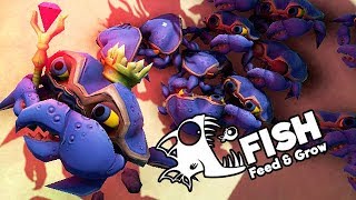 Feed and Grow Fish Gameplay German  King Crab und seine Armee [upl. by Buckie]