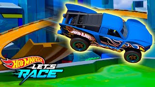 Hot Wheels Racers nehmen die Sprungherausforderung an 💥  Hot Wheels Lets Race [upl. by Naitsirk214]