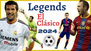 👑HIGHLIGHTS EL CLASICO BARCELONA VS REAL MADRID LEYENDAS EN QATAR 2024 [upl. by Claretta]