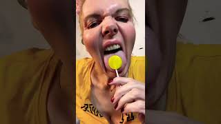 SHORT ASMR CANDY eatingsounds CRINGE OHIO MUKBANG EATING LOLIPOP mouth [upl. by Ynnal248]