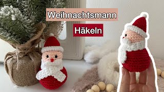 Weihnachtsmann häkeln 🎅🏼 Nikolaus Häkelanleitung  Marycrochet [upl. by Yroger371]