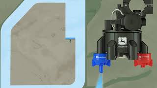 John Deere ExactApply  Nozzle Switching [upl. by Otilrac]