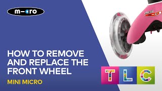 How to remove and replace the front wheel on a Mini Micro and Maxi Micro scooter [upl. by Pavior796]