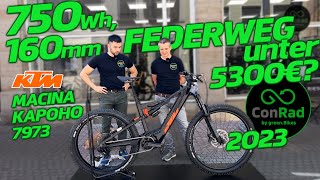 Entnehmbarer Akku 160mm Federweg uvm Das KTM Macina Kapoho 7973 im Test [upl. by Sibelle343]