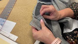 Notched Collar 6  Marking and Pinning the Under Collar to the Jacket [upl. by Zacherie]