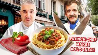 Italian Chef Reacts to Famous FRENCH CHEF BOLOGNESE SAUCE [upl. by Herra33]