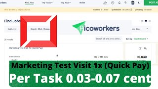 picoworkers earning trickSearchclickengagehow to complete search click task [upl. by Zennie72]