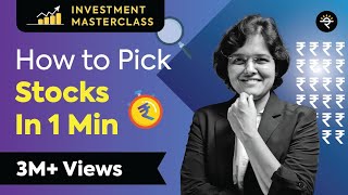 How to pick stocks under 1 min  Investment Masterclass [upl. by Nwahsar849]