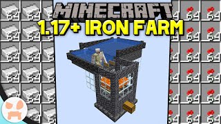 Minecraft 117 IRON FARM TUTORIAL  Easy Efficient Compact Design [upl. by Lanahtan]