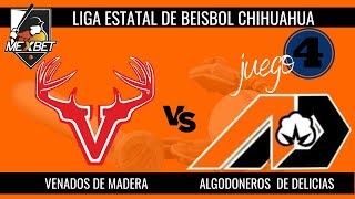 Playoffs  Juego 4 ⚾  Algodoneros de Delicias vs Venados de Madera [upl. by Nahtanohj]