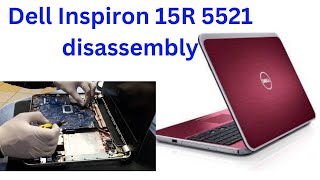 Dell Inspiron 15R 5521 disassembly How to open keyboard [upl. by Yntirb]