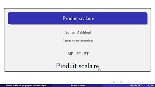 EVN 2 Produit scalaire [upl. by Iron]