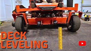 How to Level the Deck on a Bad Boy Mower  Bad Boy Maverick [upl. by Ilehs]