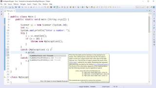 Java Exception Handling 8  Exception with Message Bangla  বাংলা [upl. by Enoed770]