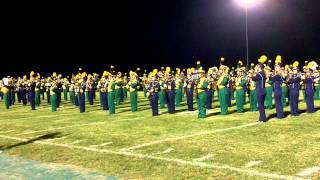 Combined Lapeer East and West bands perform at halftime of rivalry game [upl. by Isbella]