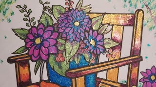 AsmrwhisperedLets Color a Glittery Chair [upl. by Drawyeh53]