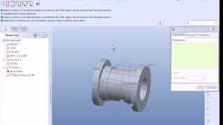 Pro Engineer Pro E Plummer Block Pedestel Bearing Tutorial 3 Brasses [upl. by Allerus812]